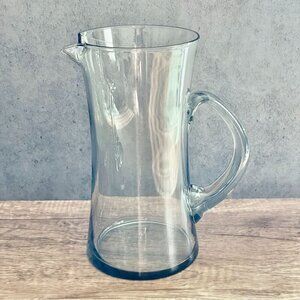 Holmegaard Denmark Vintage Elsinore Smoke Hand Blown Glass Pitcher Per Lutken